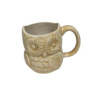 Great Gatherings glazed owl coffee or tea mug.